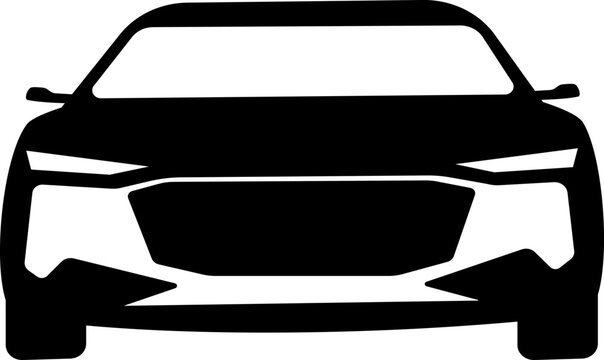 recommend clip art: black and white car on a transparent background