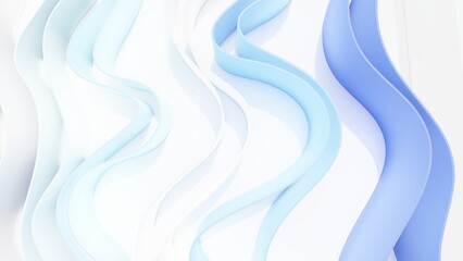 Abstract background curve pattern 3d render