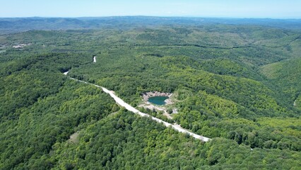 The Igneada Floodplain Forests National Park, aerial photography with drone, Kirklareli, Turkey