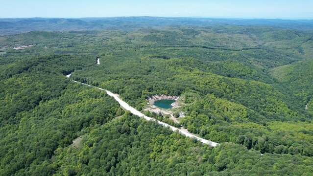 The Igneada Floodplain Forests National Park, aerial photography with drone, Kirklareli, Turkey
