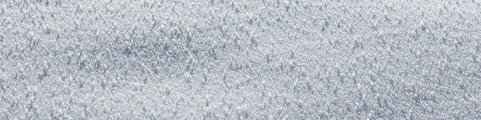 Banner 4:1 white snowdrift with windblown snowflakes
