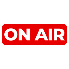 On air Sign on Transparent Background