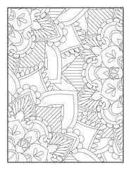 Fototapeta na wymiar Flower Mandala, Floral Mandala, Flower Mandala Coloring Page , Floral Mandala Mandala Coloring Page 