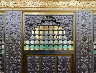 Engravings in the Tomb of Sheikh Zahed Gilani in the Sheikhanvar village of Lahijan, Gilan...