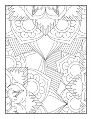 Fototapeta na wymiar Flower Mandala Coloring Pages, Floral Mandala Coloring Pages, Mandala Coloring Pages