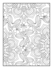 Flower Mandala Coloring Pages, Floral Mandala Coloring  Pages, Mandala Coloring Pages