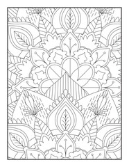 Flower Mandala Coloring Pages, Floral Mandala Coloring  Pages, Mandala Coloring Pages