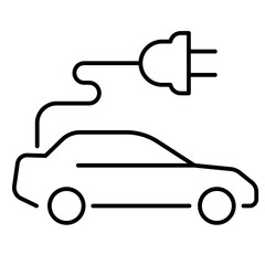 Electric car with plug ecology