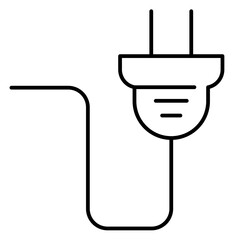 Plug electrical outlet icon