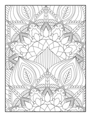 Flower Mandala Coloring Pages, Floral Mandala Coloring  Pages, Mandala Coloring Pages