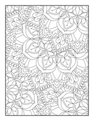 Flower Mandala Coloring Pages, Floral Mandala Coloring  Pages, Mandala Coloring Pages