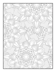 Flower Mandala Coloring Pages, Floral Mandala Coloring  Pages, Mandala Coloring Pages