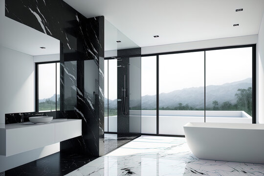 Join the Dark Side: Black Marble for Luxury Bathrooms