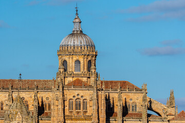 Fototapeta na wymiar Scenic view of the Cathedral of Salamanca. Castilla Leon, Spain.