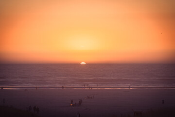 Naklejka premium Pacific Ocean Sunset