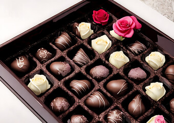 Impress your valentine with a chocolate display that is as beautiful as it is delicious.
