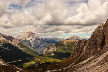 landscape in the dolomites 