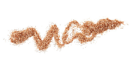 Gold and bronze glitter color confetti dots smear splash on transparent png Abstract glow shine...