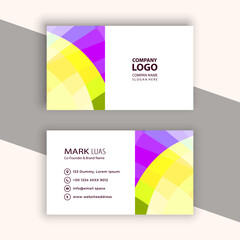 Naklejka premium unique business card design