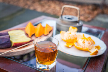 Backyard Camping and Tea Baking
