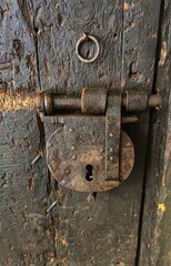 old rusty lock