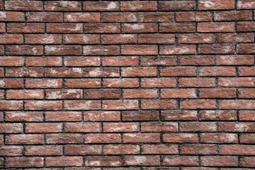 Background of old vintage brick wall texture, close up