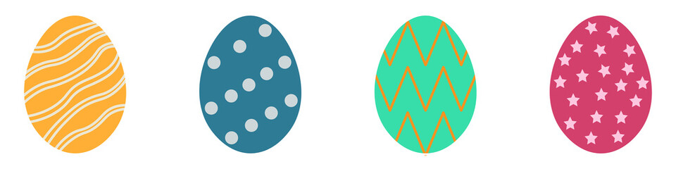 easter egg decoration design spring colored
