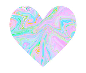 Purple marble heart. the silhouette of the heart is a symbol of love.