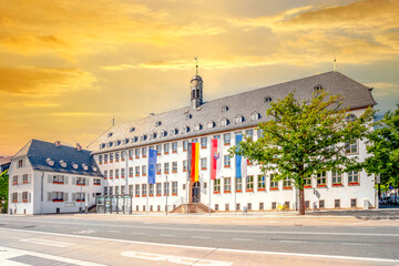 Rathaus, Rüsselsheim, Hessen, Deutschland 