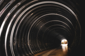 Large spiraling water pipe