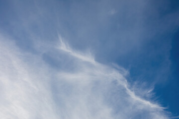 Fototapeta na wymiar Blue sky with beautiful clouds.