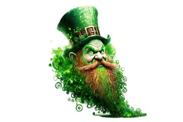 st patrick day, leprechaun, green, Irish (ai generated)