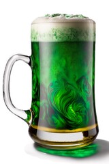Pint of green beer, St Patrick’s Day, (ai generated)