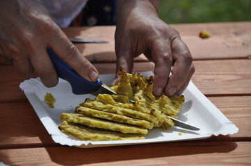 kołacz, ciasto, wypieki, jedzenie, gotowanie, jajeczne, warstwy, 