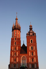 Fototapeta na wymiar St. Mary's Church in Cracow, Poland