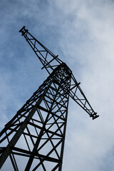 Fototapeta na wymiar tower crane against the sky