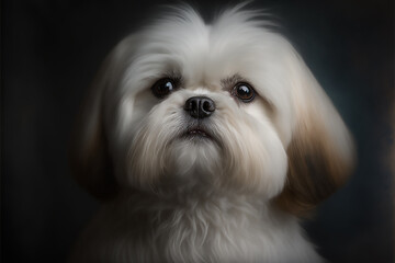 portrait of a dog, Generative AI