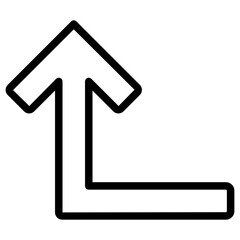 turn up arrow icon