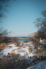 view on the bridge of spies in germany