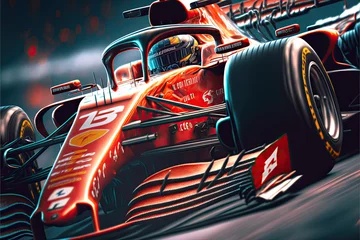 Foto op Canvas racing car illustration. © Ricardo Nóbrega