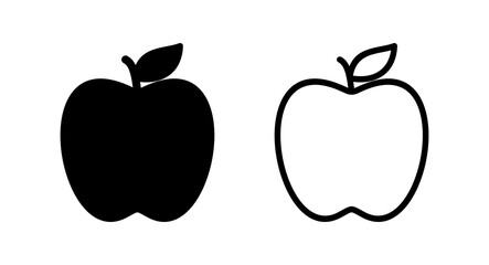 Apple icon vector illustration. Apple sign and symbols for web design.