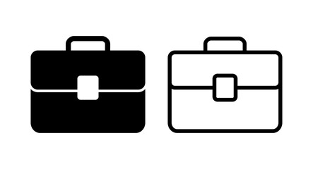 Briefcase icon vector illustration. suitcase sign and symbol. luggage symbol.