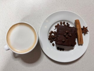 coffee with chocolate