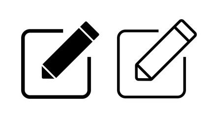 Edit icon vector illustration. edit document sign and symbol. edit text icon. pencil. sign up
