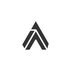 Initial letter A logo design