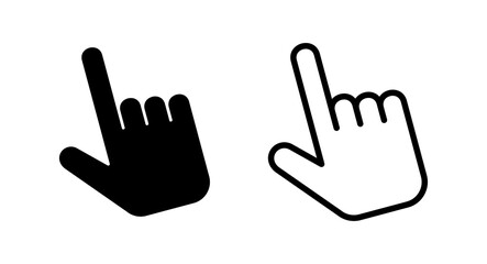 Hand cursor icon vector illustration. cursor sign and symbol. hand cursor icon clik