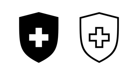 Health insurance icon vector illustration. Insurance document sign and symbol