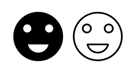 smile icon vector illustration. smile emoticon icon. feedback sign and symbol