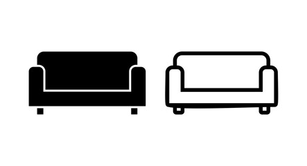 Sofa icon vector illustration. sofa sign and symbol. furniture icon
