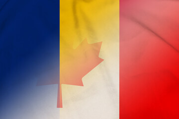 Romania and Canada political flag transborder relations CMR ROU